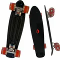 Produktbild: Best Sporting Skateboard Retro für Kinder, schwarz, ABEC 7, Leucht-Räder mit LED