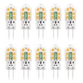Produktbild: G4 LED Lampen,Ersatz 20W Halogenlampen,2W 200lm 12V AC/DC Warmweiß 3000K,Leuchtmittel Stiftsockellampe Glühbirne,Kein Flackern Nicht Dimmbar -10 Pack