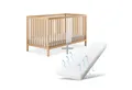 Produktbild: Ehrenkind Babybett PUR inkl. Matratze aus massivem Buchenholz, Gitterbett, Baby Bett, Babybett 60x120 cm
