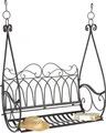 Produktbild: DanDiBo Hängebank Metall Braun Wetterfest Schaukel Gondel Hängesessel 1868 2 Sitzer Gartenbank