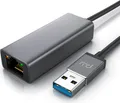 Produktbild: Primewire Netzwerkadapter Gigabit USB 3.2 Gen.1 LAN Adapter, USB TYP A Stecker auf RJ45 Buchse, Gigabit Ethernet Buchse, Kabel 13,5 cm, bis zu 1000 Mbps/ 1000 Base-T, Alugehäuse anthrazit