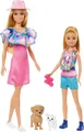 Produktbild: Mattel Barbie Puppen Sommerabenteuer Set mit Stacie und Hunden