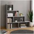 Produktbild: HTI living Stufenregal in Beton Raumteiler Bücherregal 114 x 114 x 30 cm vielseitig einsetzba Stufenregal Bücherregal