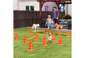 Produktbild: PawHut Agility-Hürde 6-teilige, mit 12 Kegel, 6 höhenverstellbar Hürden, Kunststoff, Hunde-Agility-Set (6-tlg) Trainingszubehör Koordinationstraining für Spiele, Training