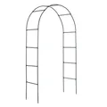 Produktbild: Dekorativer Metall Rosenbogen Rosenspalier grün 140x47x240cm Rankbogen Rankhilfe