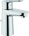 Produktbild: GROHE BauEdge, Waschtischarmatur, wassersparend (Wasserhahn für das Bad, 15cm hoch, mit Keramikkartusche, einfache Installation am Waschbecken), chrom, 23330000