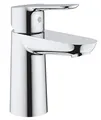 Produktbild: GROHE BauEdge, Waschtischarmatur, wassersparend (Wasserhahn für das Bad, 15cm hoch, mit Keramikkartusche, einfache Installation am Waschbecken), chrom, 23330000
