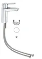 Produktbild: Grohe BauEdge Waschtischarmatur in Silber – moderne Eleganz