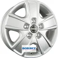 Produktbild: Borbet CWG black glossy 6x16 ET68 - LK5/130 ML78.1 Alufelge schwarz