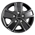 Produktbild: 1x BORBET DESIGN CWG black glossy 6.0Jx16 5x130 ET68
