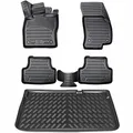Produktbild: ELMASLINE 3D Gummimatten & Kofferraumwanne Set für SEAT TARRACO 2019-2025 7-Sitzer (oberer Ladeboden) | Zubehör Kofferraummatte Fußmatten
