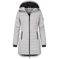 Produktbild: SUBLEVEL Steppjacke Damen Mantel mit Kapuze lange Winter Jacke Langer Parka S-5XL XL -42