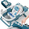 Produktbild: SUPERBE BEBE GROßE FALTBARE BABYBADEWANNE MIT KISSEN