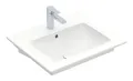 Produktbild: Villeroy & Boch Venticello Waschbecken für Möbel mit 1 Hahnloch mit Überlauf Unterseite ungeschliffen 600 x 505 x 165 mm - Weiß Alpin - 41246001