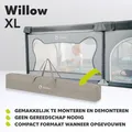 Produktbild: LIONELO WILLOW XL Babybox, von 0-48 Monaten, große Liegefläche 187x207x68cm, Bab