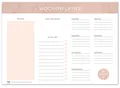 Produktbild: TYSK Design Schreibtischunterlage Marmor (Design wählbar) Tischunterlage aus Papier zum Abreißen DIN A3 To Do Liste Notizblock Wochenplaner