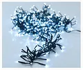 Produktbild: Spetebo LED Büschel Lichterkette kaltweiß - 1512 LED / 11m - Cluster Lichterkette mit 8 Funktionen und Speicherchip - Weihnachtsbaum Lichter Deko für Innen und Außen in kaltem weiß (2016 LED / 14,6m)