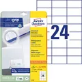 Produktbild: Zweckform 6173 Etiketten weiß 600 Stück permanent 25 Blatt á 24 Aufkleber FSC