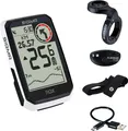Produktbild: Sigma Rox 4.0 Endurance HR Set 01068 / 01069 GPS Fahrradcomputer 41 Stunden Akkulaufzeit Navi Fahrradtacho Komoot Höhenmessung : weiß