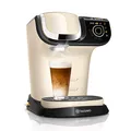 Produktbild: Tassimo My Way 2 Kapselmaschine TAS6507 mit Wasserfilter, über 70 Getränke, Getränkepersonalisierung, Kaffeevielfalt, einfache Zubereitung, 1.500 Watt, creme