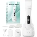 Produktbild: Intimrasierer für Frauen, Rasierer Damen Intimbereich Sanft, 2 in 1 Elektrischer Damenrasierer, Bikini Trimmer Wasserdicht für Körper Gesichtshaare, Damen Rasierer, Präzisions-Trimmer