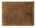 Produktbild: Elbleder Geldbörse Polo 105 klassisches Herren Portemonnaie aus Echtleder, mit 8 Kartenfächern, Klappe und RFID-Schutz Braun-Vintage