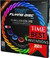 Produktbild: Flying Disc – 108 RGB-LEDs Mit 16 Mio. Farben, Sehr Hell, Smart-Modi,