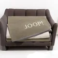 Produktbild: JOOP! Wohndecke Melange Doubleface Oliv - Natur 150 x 200 cm