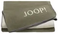 Produktbild: JOOP! MELANGE-Doubleface Plaid / Decke Oliv-Natur 150 x 200cm