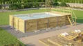 Produktbild: Massivholzpool 595 Gr.2 Sand/Mosaic B x T x H 500 x 650 x 203