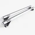 Produktbild: Owen Dachträger 5.0 Pro Silber 120cm - Universal Relingträger für eine offene Reling | 90 kg Tragkraft | 2 min Montage | TÜV Zertifiziert |Top-Performance Dachträger für Ihr Auto