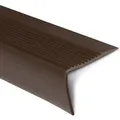 Produktbild: KARAT Stufenkantenprofil Seattle - Treppenkantenprofil Braun  60 x 42 x 1200 mm