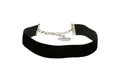 Produktbild: Alpenflüstern Choker Trachten-Samt-Kropfband breit (schwarz), - Trachtenkette enganliegend, Kropfkette elastisch, eleganter Damen-Tr