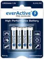 Produktbild: everActive AAA Batterien 4er Pack, Pro Alkaline, Micro LR03 R03 1.5V, höchster Leistung, 10 Jahre Haltbarkeit, 4 Stück – 1 Blisterkarte