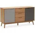 Produktbild: Bruce Sideboard 3 Schubladen Und 2 Türen, Massivholz, 140 Cm (b) 40 Cm (t) 77 Cm (h)