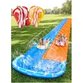 Produktbild: Wasserrutsche Set mit 2 Bodyboards, 685cm Doppelspur, Sprinkler, Kinder & Erw...