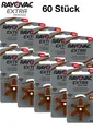 Produktbild: Rayovac Extra Advanced 312 Hörgerätebatterien 60er Pack + aus 2025 + MHD 2028 +
