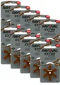 Produktbild: 60 Stück Rayovac Hörgerätebatterien braun Knopfzellen Extra 312