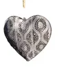 Produktbild: Deko-Impression Dekohänger Großes Herz Deko-Hänger Herzanhänger Metall grau-Antik 19 cm (1 St)