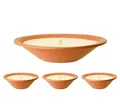 Produktbild: Flammschalen für draußen 4 Stück - Outdoor-Kerzen Terracotta - Perfekt für deinen Garten - Feuerschalen im 4er Set - 13h Brenndauer - 23x7 cm