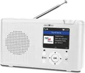 Produktbild: Reflexion TRA23i/WH Internet Tischradio Internet, DAB+, DAB, UKW Bluetooth, Internetradio, DAB+, UKW wiederaufladbar Weiß (Reflexion TRA23i/WH)