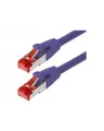 Produktbild: Helos Patch-Kabel RJ-45 M bis M 15 m SFTP PiMF CAT 6a halogenfrei geformt lila (191041)