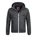 Produktbild: Höhenhorn 6D4 Rigi Herren Regen Jacke Weißer Zipper Schwarz Gr S