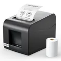 Produktbild: MUNBYN Thermodrucker ITPP072 Bondrukcer 80mm Belegdrucker POS-Drucker mit USB+LAN-Anschluss Quittungsdrucker kompatibel mit Android Windows ChromeOS Linux Unterstützt Keine Bluetooth-Verbindung
