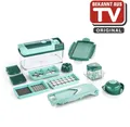 Produktbild: GENIUS Nicer Dicer Fusion Set 13-teilig grün Multifunktions-Schneider
