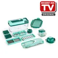 Produktbild: GENIUS Nicer Dicer Fusion Set 13-teilig grün Multifunktions-Schneider