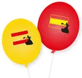 Produktbild: 8 Luftballons * Spanien * als Deko für Mottoparty, Länderparty und Geburtstag | Ballons Party Set Madrid Barcelona