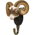 Produktbild: WILDLIFEGARDEN WG4548 Haken Widder - Handgeschnitzt Tierhaken aus Holz und Metall - die Haustiersammlung