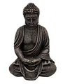 Produktbild: gartendekoparadies.de Massive Steinfigur Buddha Statue aus Steinguss frostfest (Mehrfarbig)
