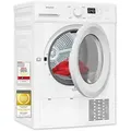 Produktbild: Exquisit Wärmepumpentrockner 8 kg, 16 Programme, LED-Innenbeleuchtung, Knitterschutz, Kindersicherung, Startzeitverzögerung, TWP803-031D weiss